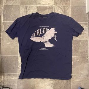 Worldwide bird graphic t shirt